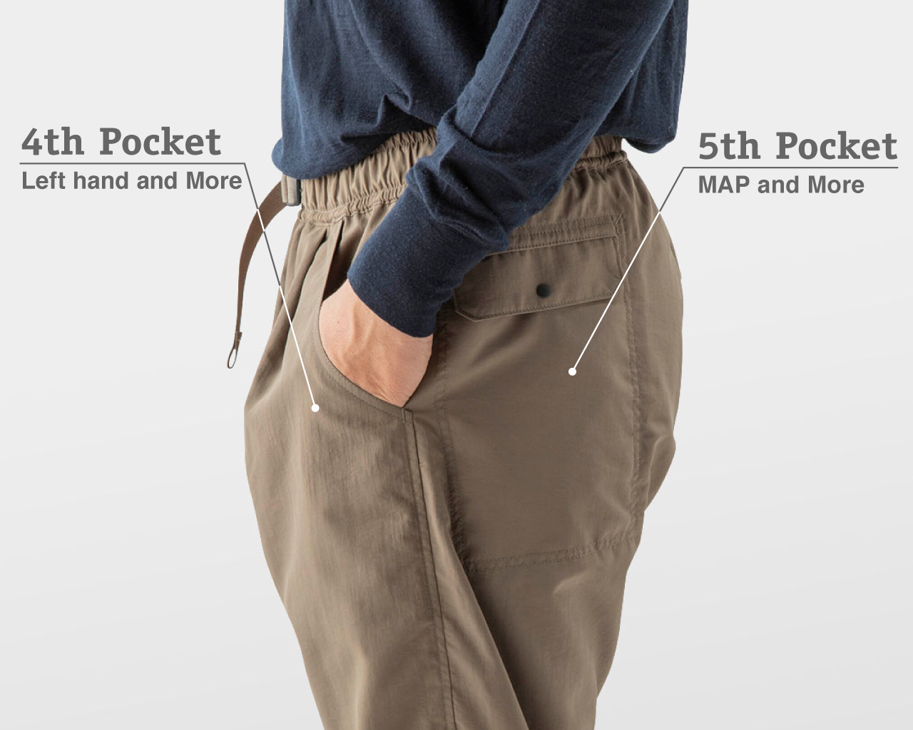 山と道　One Tuck 5-Pocket Pants M 5-Pocket One Tuck Pants | Yamatomichi U.L. HIKE & BACKPACKING