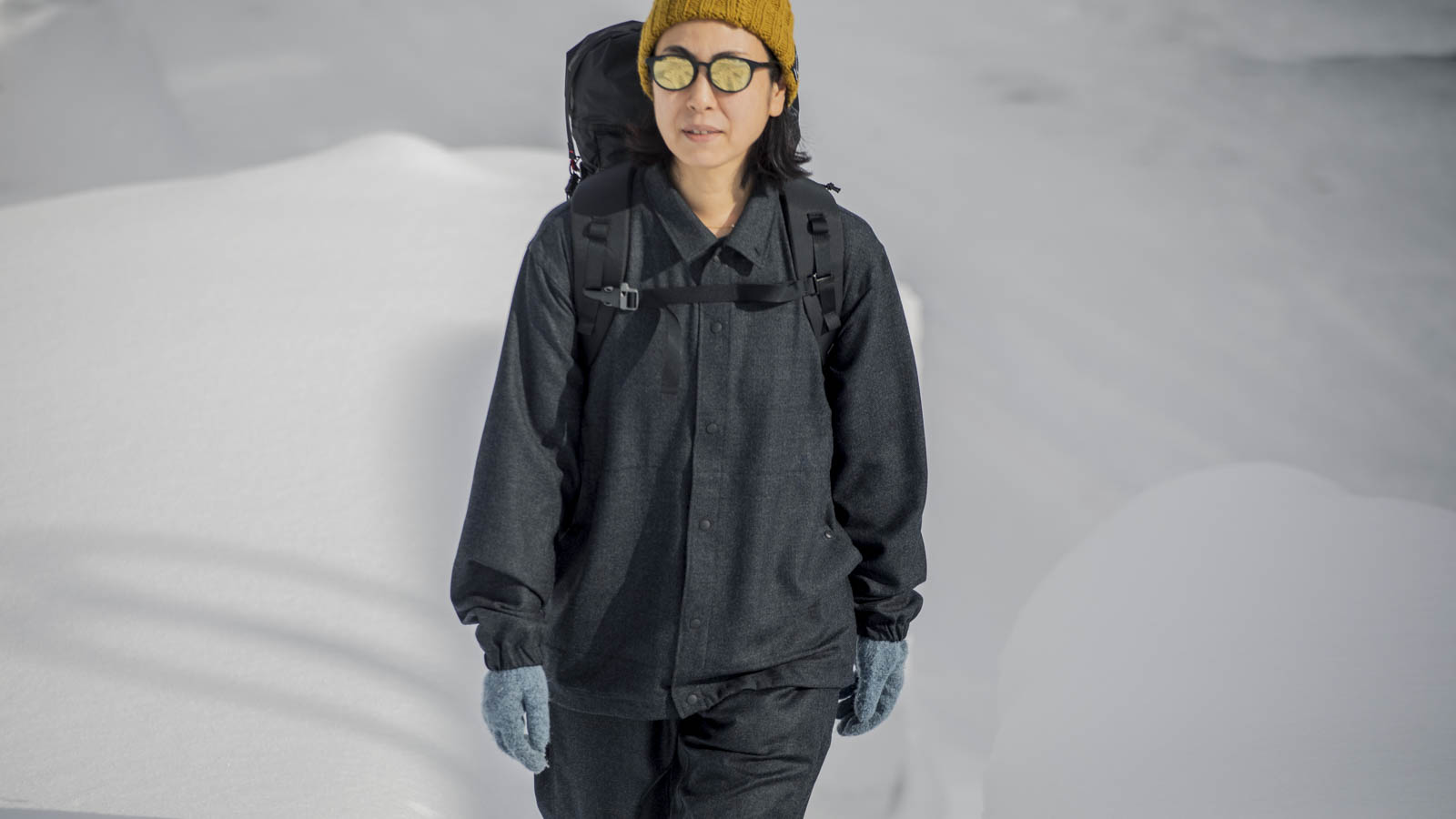 ビックマック山と道Coach Jacket Glacier White L ビックマック山と道Coach Jacket Glacier White L Merino Coach